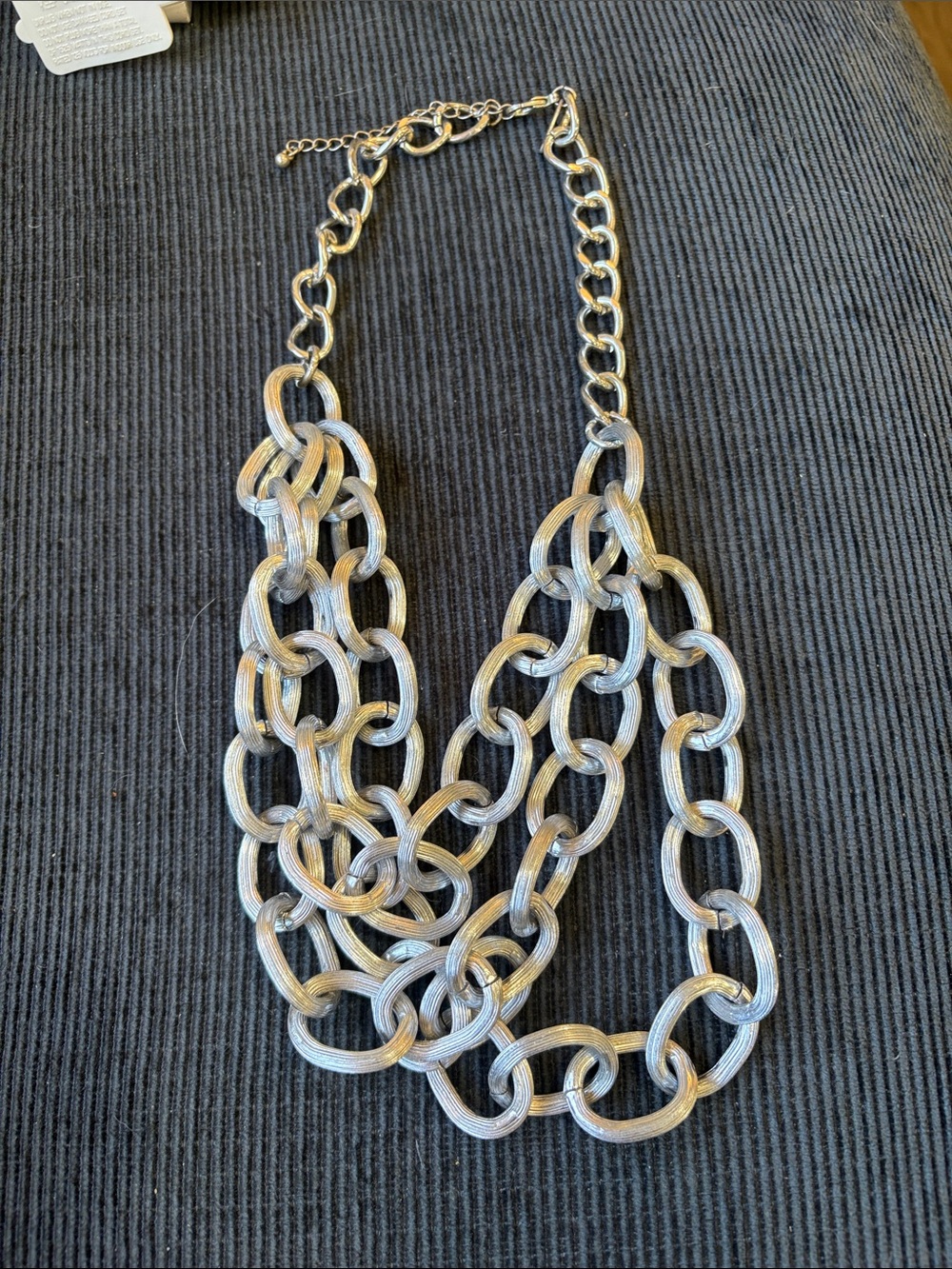 18-Silver Multi-Link Statement Necklace - Women Jewelry